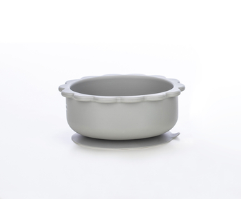 Силиконовая миска детская FreeOn Bear, серый (46323) - Pampik - 4