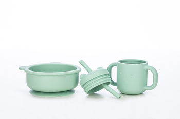 Силиконовая детская миска FreeOn Lion, мятный (46316) - Pampik - 4