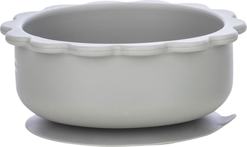 Силиконовая миска детская FreeOn Bear, серый (46323) - Pampik - 3