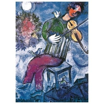 Пазл EuroGraphics Синій скрипаль, Марк Шагал, 1000 елементів (6000-0852) - Pampik - 2