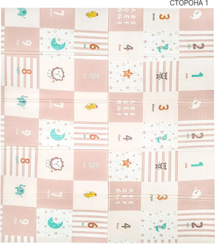 Дитячий складний килимок Poppet Клітинки-цікавості та Крутий маршрут двосторонній, 200х180x1 см (PP036-200) - Pampik - 3