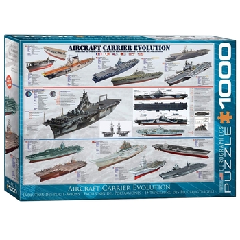 Пазл EuroGraphics Історія авіаносців, 1000 елементів (6000-0129) - Pampik