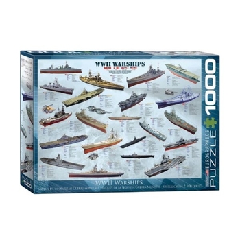 Пазл EuroGraphics Кораблі 2-ї Світової війни, 1000 елементів (6000-0133) - Pampik