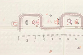 Дитячий складний килимок Poppet Весела вулиця та Чудо-цифри двосторонній, 200х180x1 см (PP035-200) - Pampik - 4