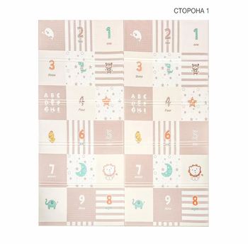 Дитячий складний килимок Poppet Клітинки-цікавості та Крутий маршрут двосторонній, 150х180x1 см (PP036-150) - Pampik - 2