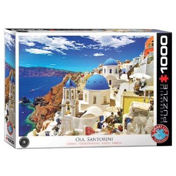 Пазл EuroGraphics Ія, Санторіні, Греція, 1000 елементів (6000-0944) - Pampik