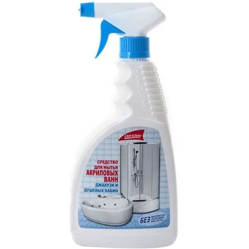 Универсальное средство San Clean для акриловых ванн, с распылителем, 500 мл  - Pampik