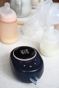 Молоковідсмоктувач електричний Beaba, подвійний, синій (911736) - Pampik - 14