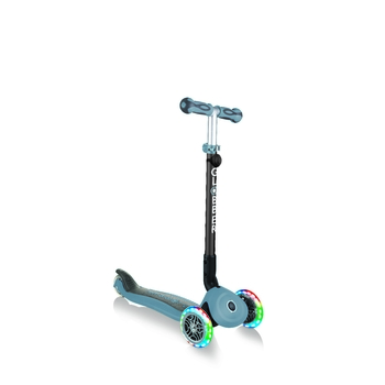 Самокат Globber Go Up Deluxe Lights 5 в 1, попелясто-блакитний (648-200) - Pampik - 4