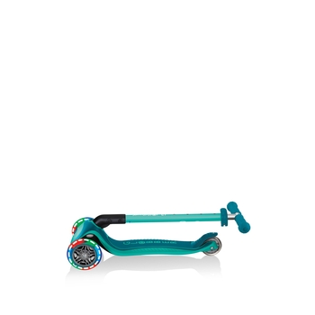 Самокат Globber Primo Foldable Plus Lights, зелений (439-107) - Pampik - 9