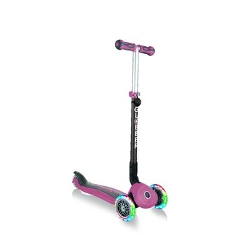Самокат Globber Go Up Deluxe Lights 5 в 1, пастельно-рожевий (648-210) - Pampik - 5