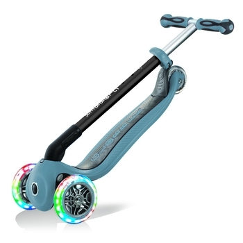 Самокат Globber Go Up Deluxe Lights 5 в 1, попелясто-блакитний (648-200) - Pampik - 9