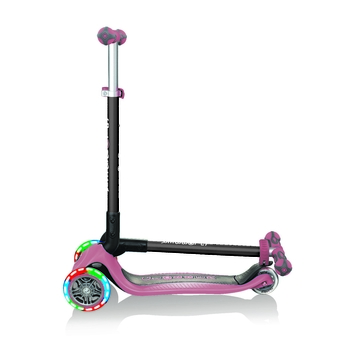 Самокат Globber Go Up Deluxe Lights 5 в 1, пастельно-рожевий (648-210) - Pampik - 7