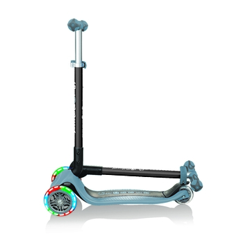 Самокат Globber Go Up Deluxe Lights 5 в 1, попелясто-блакитний (648-200) - Pampik - 7