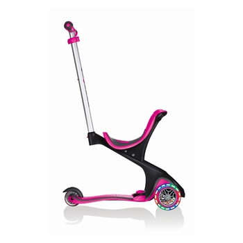Самокат Globber Evo Comfort Lights 5 в 1, рожевий (459-110) - Pampik - 2