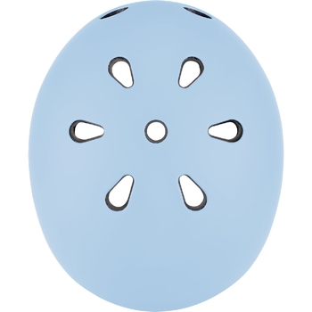 Шолом захисний дитячий Globber Evo Lights з ліхтариком, розмір XXS/XS (45-51 см), пастельний синій (506-200) - Pampik - 4