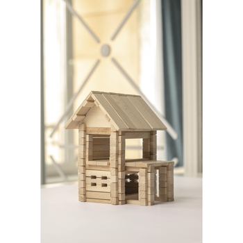Деревянный конструктор Igroteco Домик с верандой, 102 детали (900255) - Pampik - 5