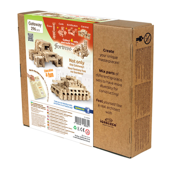 Дерев'яний конструктор Igroteco В’їзна брама, 296 деталей (900354) - Pampik - 2