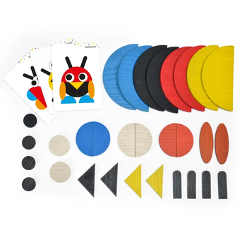 Дерев'яна фігурна мозаїка Igroteco, 30 елементов (900071) - Pampik - 3