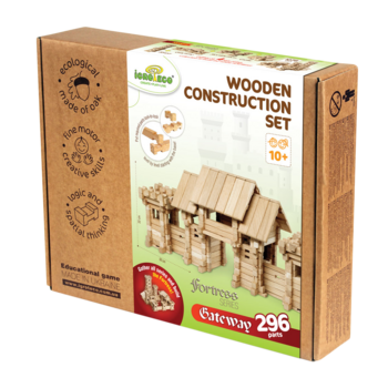 Дерев'яний конструктор Igroteco В’їзна брама, 296 деталей (900354) - Pampik