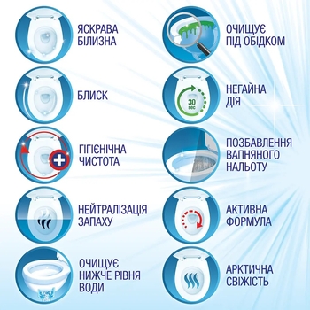 Чистящий гель для унитаза Bref Колор Актив + Яркий блеск Океан, 700 мл - Pampik - 5