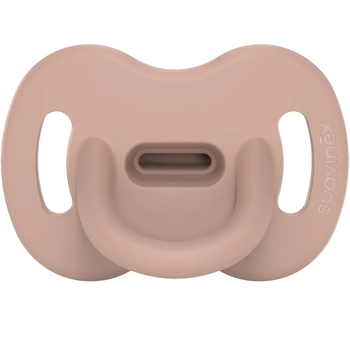 Пустушка Suavinex Colour Essence силіконова фізіологічна, 6-18 місяців, нюдовий (308092) - Pampik