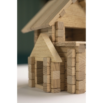 Дерев'яний конструктор Igroteco Будиночок з гаражем, 75 деталей (900118) - Pampik - 6