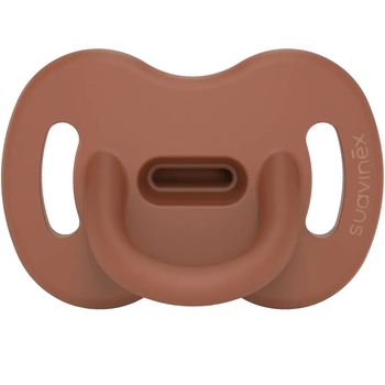 Пустышка Suavinex Colour Essence силиконовая физиологическая, 6-18 месяцев, коричневый (308088) - Pampik