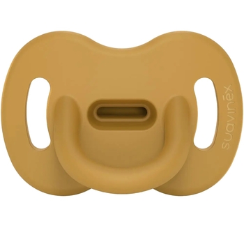 Пустушка Suavinex Colour Essence силіконова фізіологічна, 6-18 місяців, жовтий (308089) - Pampik