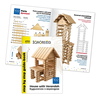 Деревянный конструктор Igroteco Домик с верандой, 102 детали (900255) - Pampik - 2