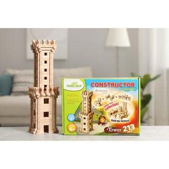 Дерев'яний конструктор Igroteco Вежа, 213 деталей (900330) - Pampik - 8