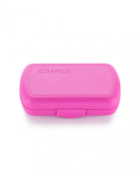 Дорожній набір для догляду за ротовою порожниною Curaprox Travel Set Pink: Розкладна щітка CS5460 Ultra Soft + Зубна паста Be You 10 мл + Йоржики + Тревел-кейс - Pampik - 4