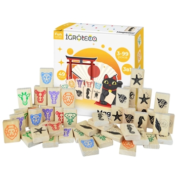 Гра настільна Igroteco Дитячий маджонг, 49 ел. (900552) - Pampik - 2