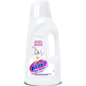 Жидкий пятновыводитель для белых тканей Vanish Oxi Action white, 2 л - Pampik