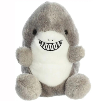 Игрушка мягконабивная Aurora Palm Pals Акула, 12 см, серый (210649R) - Pampik - 2