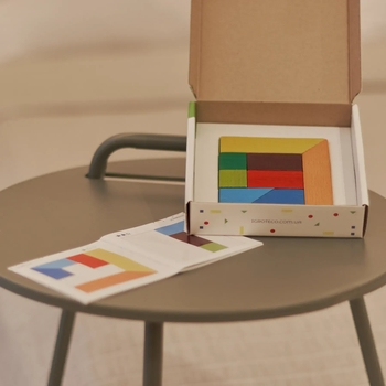 Дерев'яна головоломка Igroteco Танграм (900446) - Pampik - 3