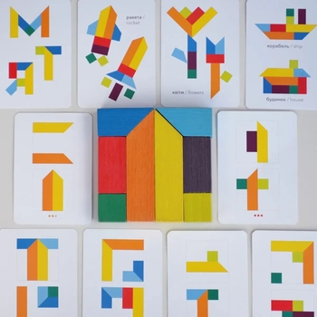 Дерев'яна головоломка Igroteco Танграм (900446) - Pampik - 2