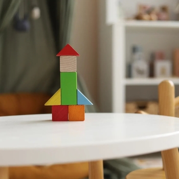 Дерев'яні кольорові кубики Igroteco (900163) - Pampik - 4