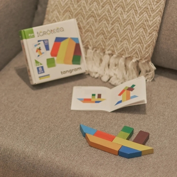 Дерев'яна головоломка Igroteco Танграм (900446) - Pampik - 5