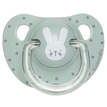 Пустушка анатомічна Suavinex Hygge Затишні історії Зайчика, 18+ міс., бірюзовий (306580) - Pampik