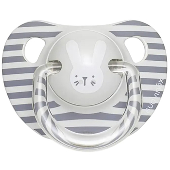 Пустушка анатомічна Suavinex Hygge Затишні історії Зайчика, 6-18 міс., сірий (306569) - Pampik