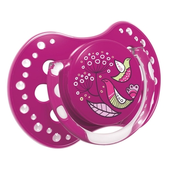 Пустушка силіконова Lovi Folky, симетрична, 3-6 міс., 2 шт. (22/842girl) - Pampik - 3