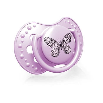 Пустушка силіконова Lovi Botanic Girl, симетрична, 0-3 міс., 2 шт., фіолетовий (22/869girl) - Pampik - 4