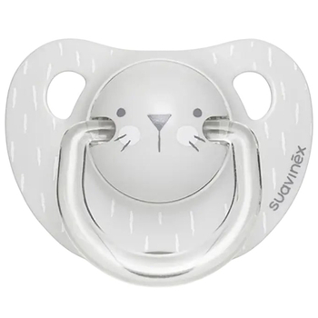 Пустушка анатомічна Suavinex Hygge Затишні історії, 6-18 міс., сірий (306566) - Pampik