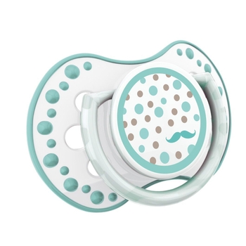 Пустушка силіконова Lovi Retro baby, симетрична, 3-6 міс., 2 шт., блакитний (22/804boy) - Pampik - 4