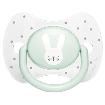 Пустушка симетрична Suavinex Hygge Затишні історії Зайчика, 18+ міс., бірюзовий (306616) - Pampik