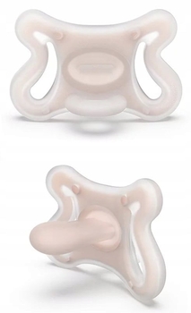 Пустушка силіконова Suavinex Zero.Zero Mini, симетрична, -2-2 міс., бежевий (401404) - Pampik - 3