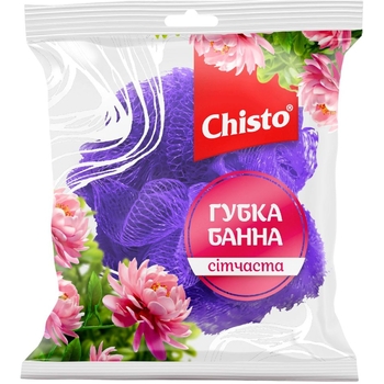 Губка банна Chisto, сітчаста - Pampik