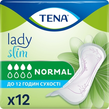 Урологічні прокладки Tena Lady Slim Normal, 12 шт. - Pampik