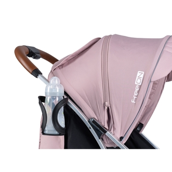 Уценка. Прогулочная коляска FreeON Lux Premium Dusty Pink-Black (44688) - Pampik - 4